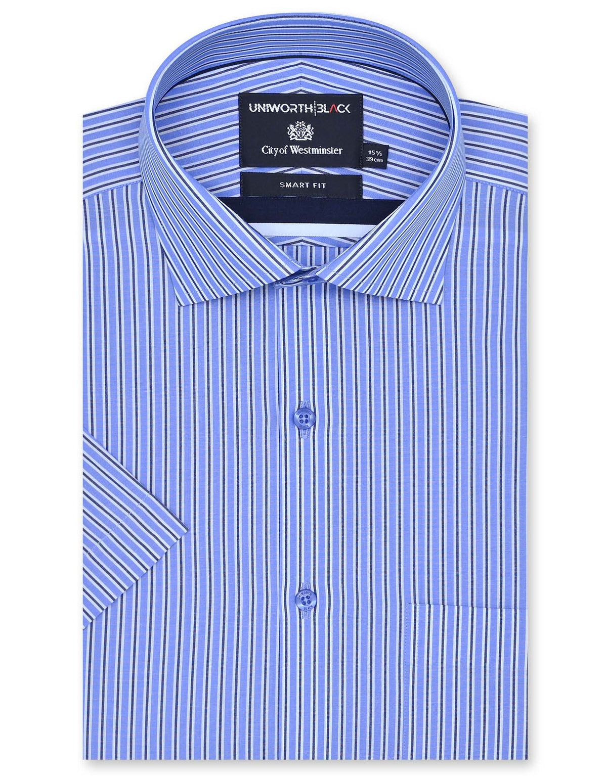 Stripe Blue Smart Fit Shirt FS2880-1SH-14.5