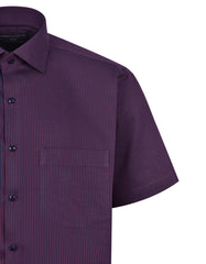 Stripe Maroon Smart Fit Shirt FS2888SH-15.5