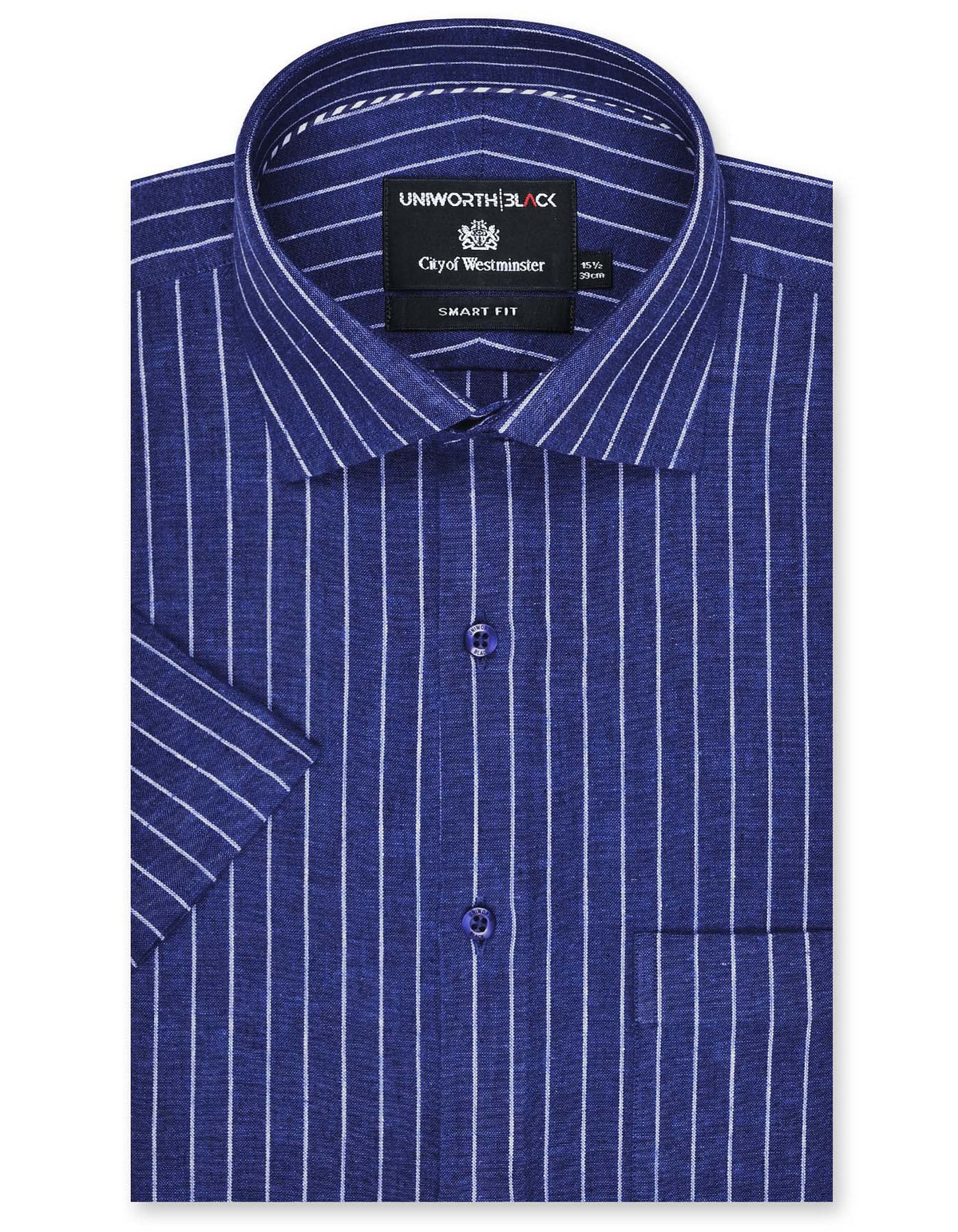 Stripe Navy Smart Fit Shirt FS2897SH-14.5