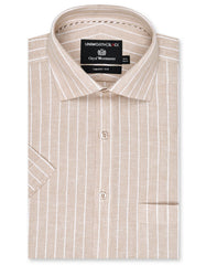 Stripe Fawn Smart Fit Shirt FS2898SH-14.5