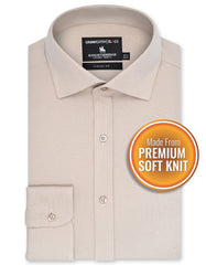 Plain Beige Classic Fit Shirt FS28RF-14.5