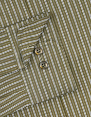 Stripe Olive Tailored Smart Fit Shirt FS2902-1SF-15.5