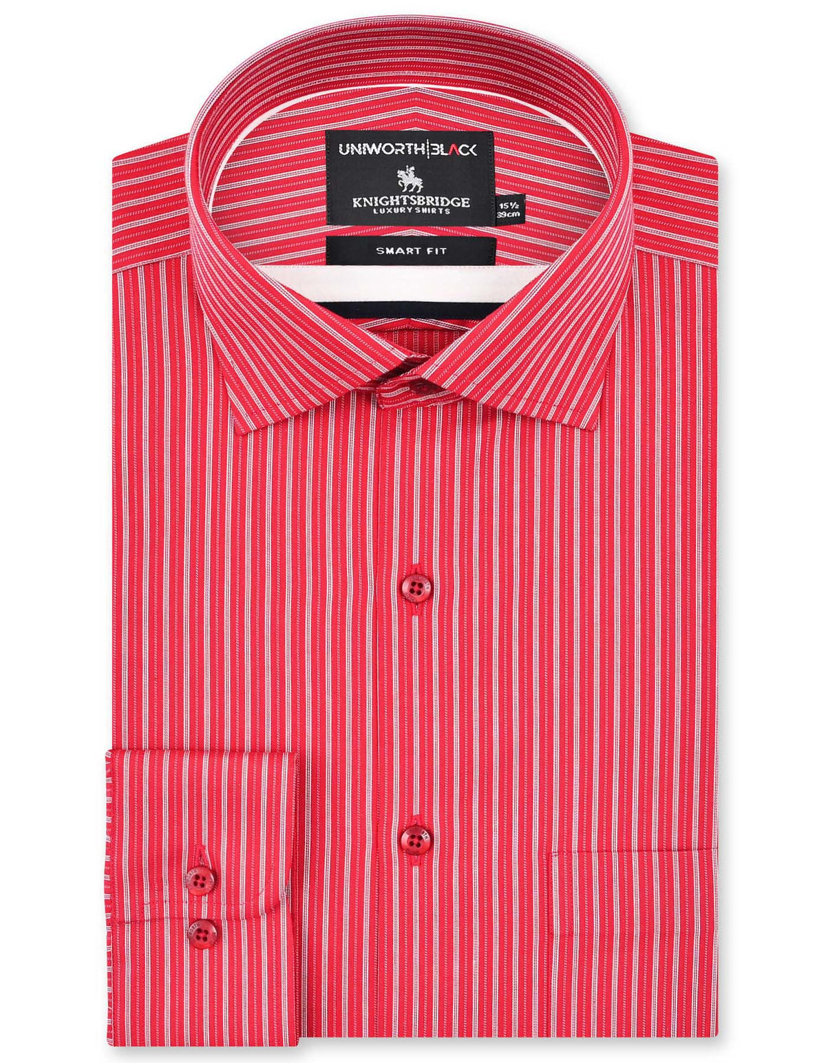 Stripe Red Tailored Smart Fit Shirt FS2903-1SF-14.5