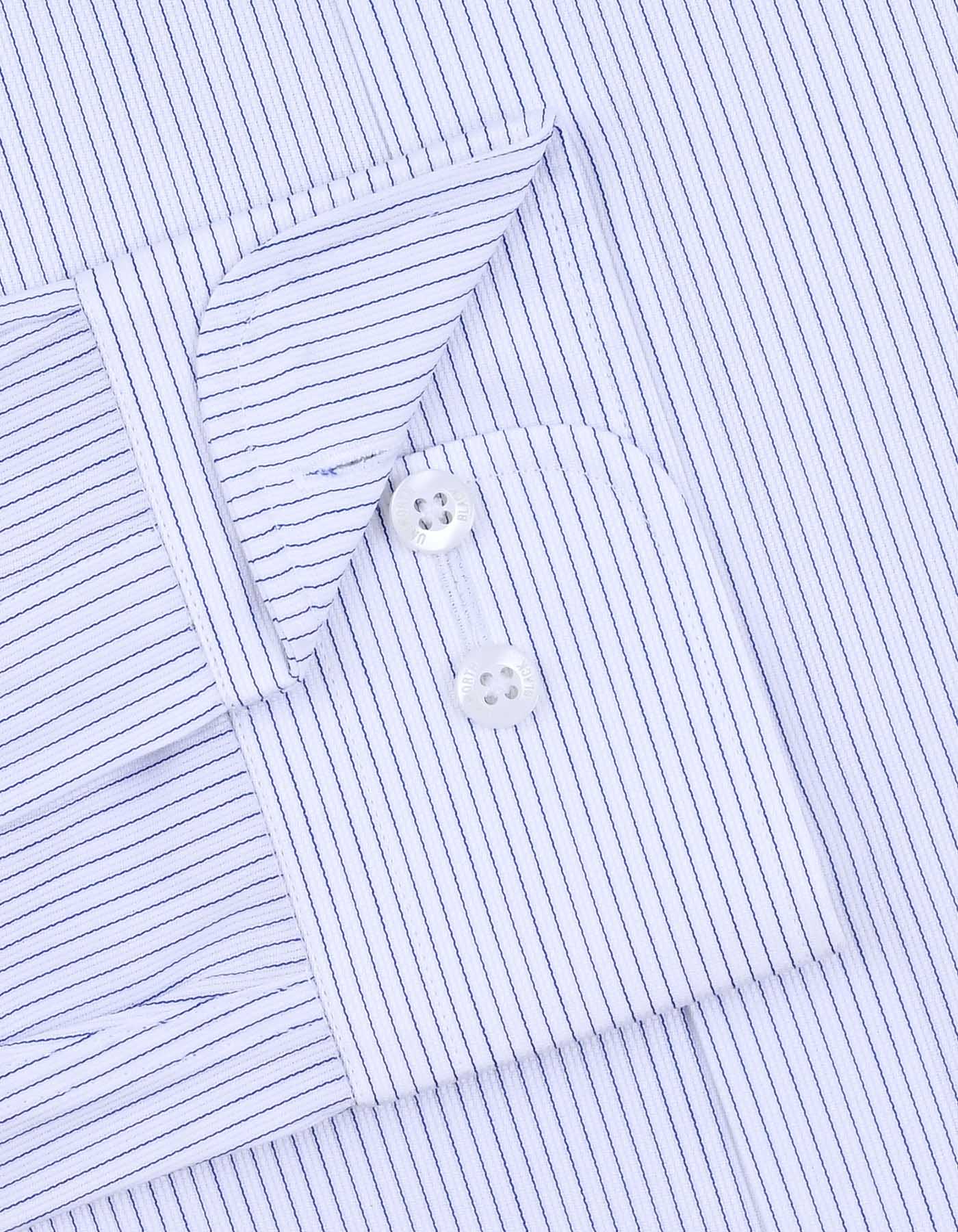 Stripe Navy Classic Fit Shirt FS2904-2RF-15.5