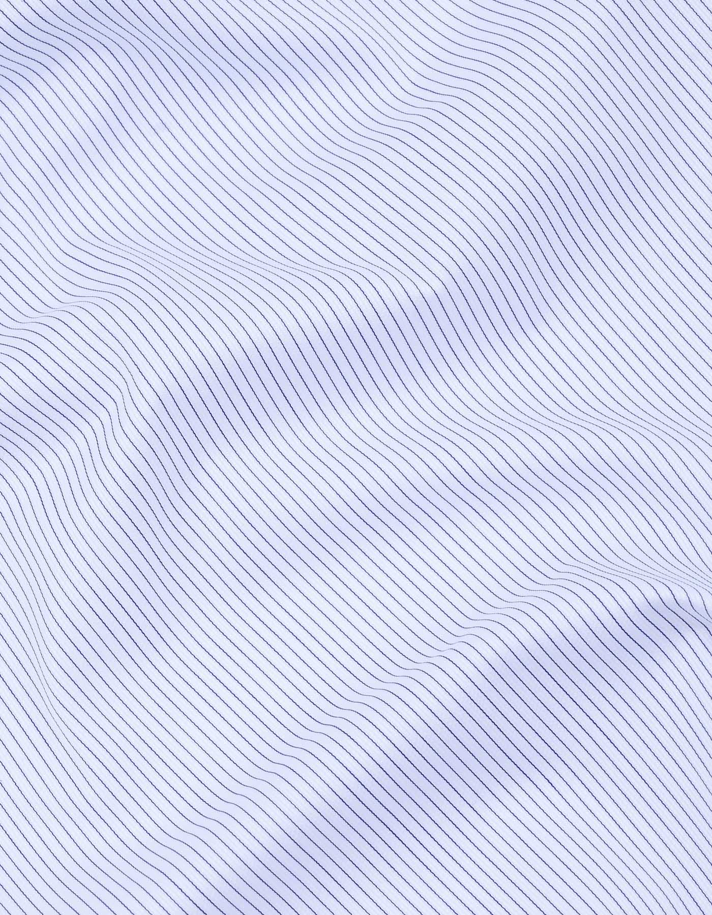 Stripe Navy Classic Fit Shirt FS2904-2RF-16