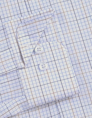 Check Blue Tailored Smart Fit Shirt FS2904SF-15.5
