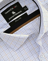 Check Blue Tailored Smart Fit Shirt FS2904SF-15