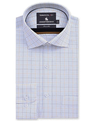 Check Blue Tailored Smart Fit Shirt FS2904SF-14.5