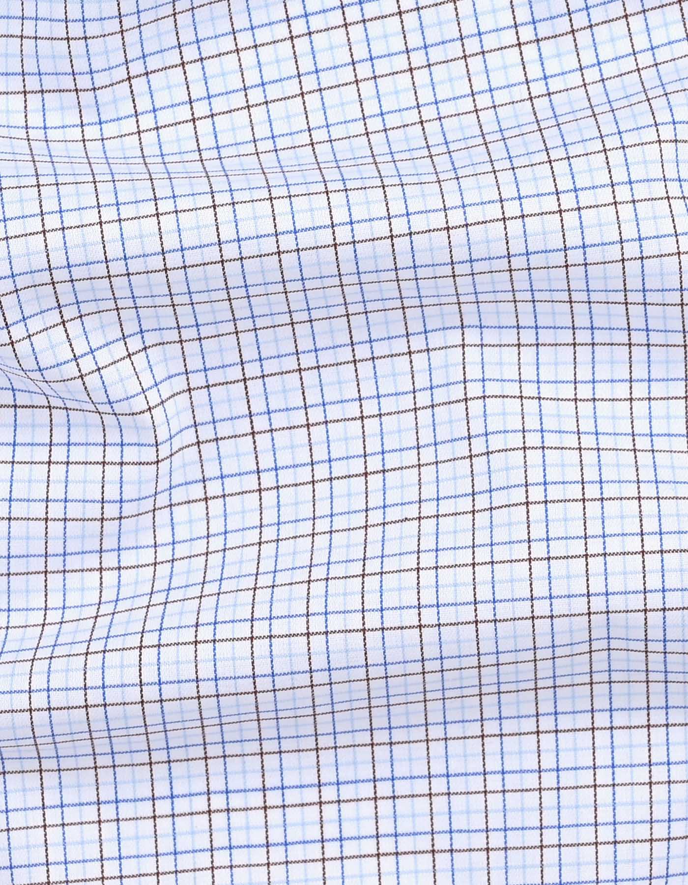 Check Brown Tailored Smart Fit Shirt FS2905SF-16.5