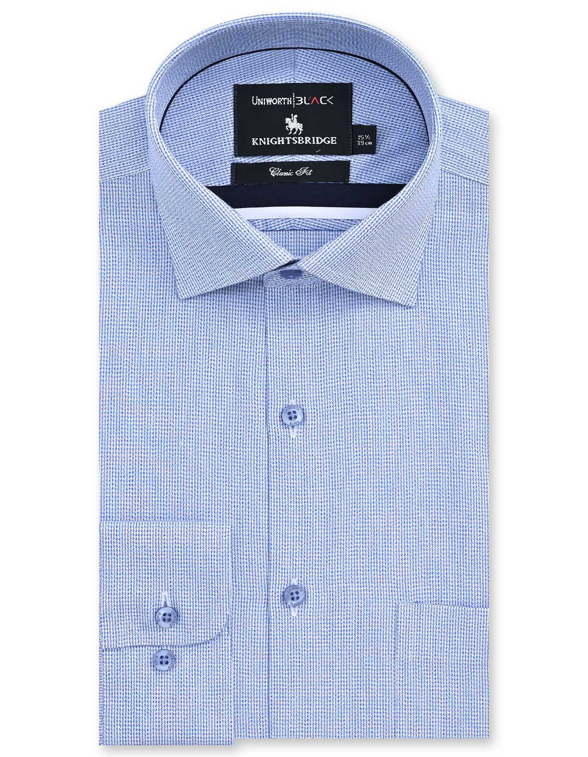 Check Blue Classic Fit Shirt FS2907RF-14.5