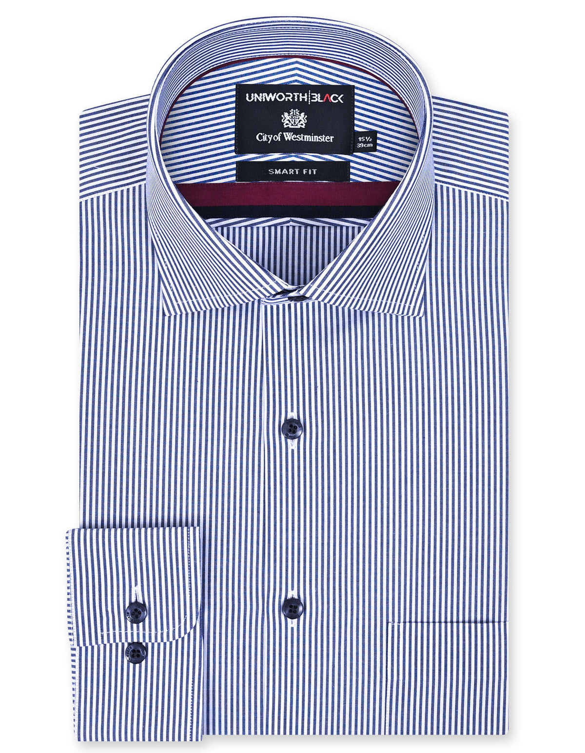 Stripe Navy Tailored Smart Fit Shirt FS2908SF-14.5