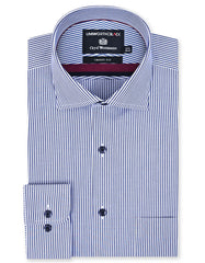 Stripe Navy Tailored Smart Fit Shirt FS2908SF-14.5