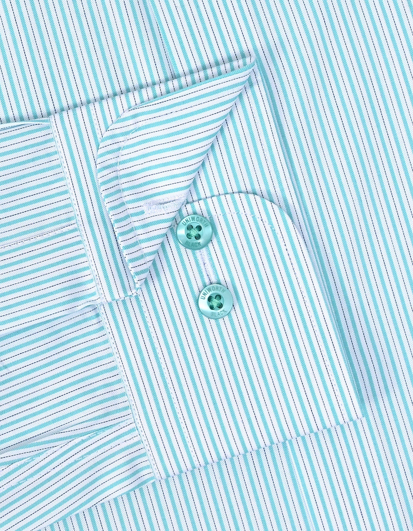 Stripe D Cyan Tailored Smart Fit Shirt FS2909-1SF-15.5