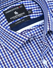 Check Royal Blue Classic Fit Shirt FS2909RF-15