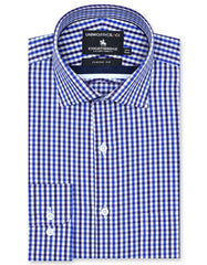 Check Royal Blue Classic Fit Shirt FS2909RF-14.5
