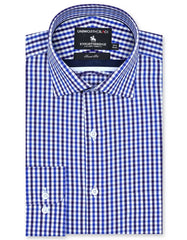 Check Royal Blue Tailored Smart Fit Shirt FS2909SF-14.5