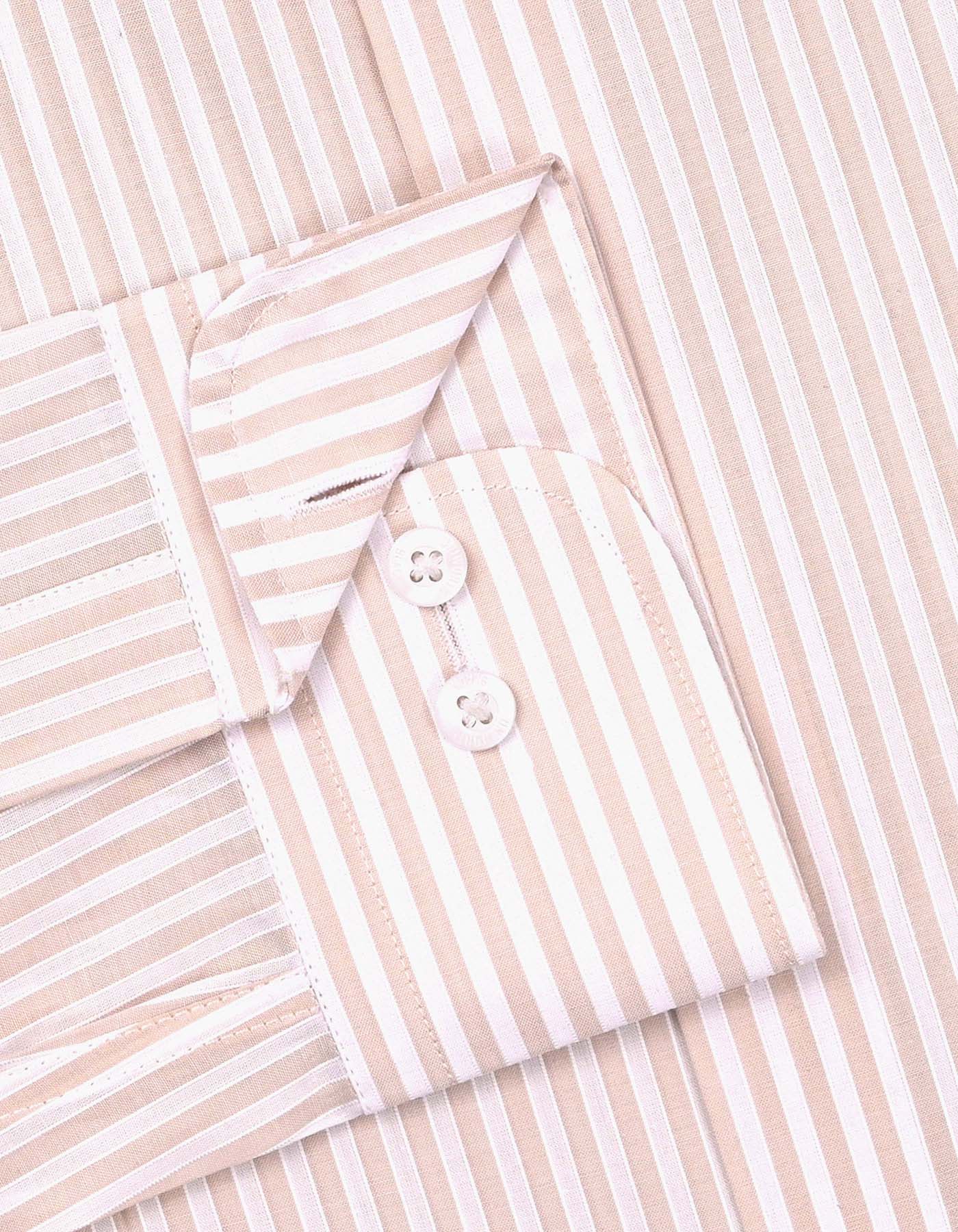 Stripe Fawn Tailored Smart Fit Shirt FS2910-1SF-15.5