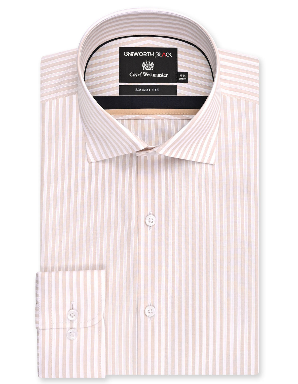 Stripe Fawn Tailored Smart Fit Shirt FS2910-1SF-14.5
