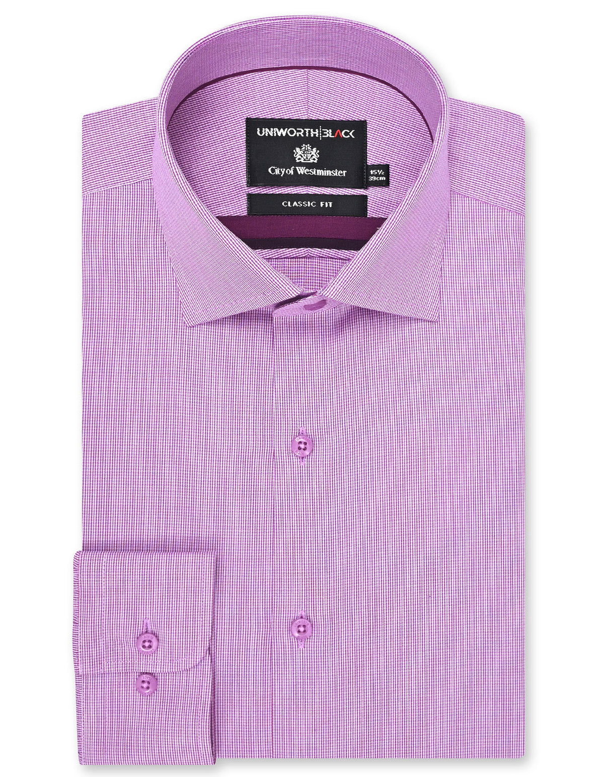 Stripe Purple Tailored Smart Fit Shirt FS2911-1SF-14.5