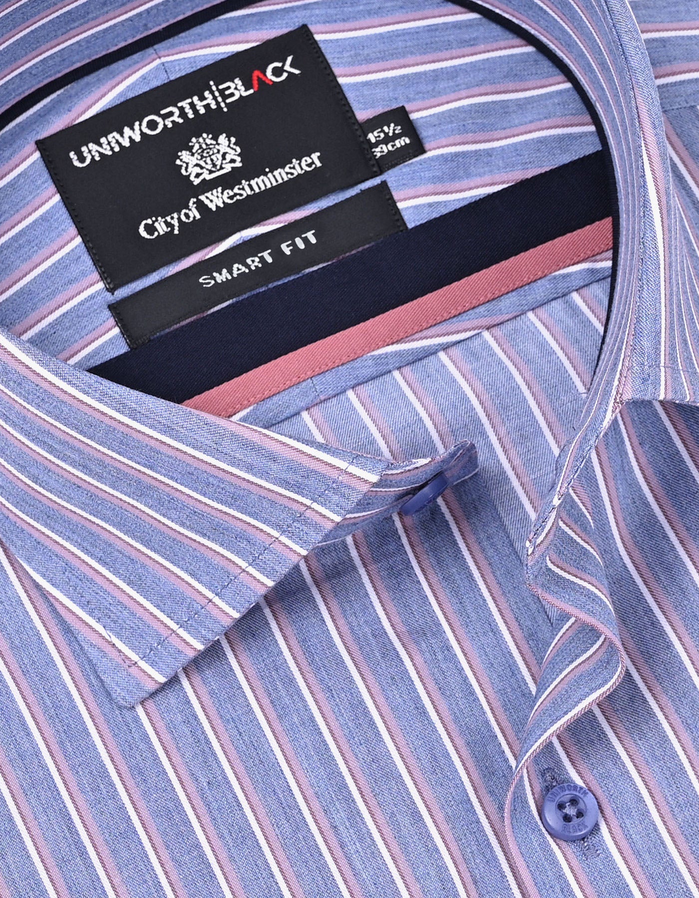 Stripe Navy Tailored Smart Fit Shirt FS2912-1SF-15