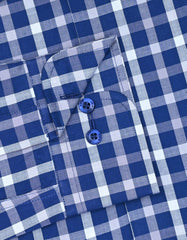 Check Navy Classic Fit Shirt FS2912RF-15.5