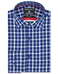 Check Navy Classic Fit Shirt FS2912RF-14.5