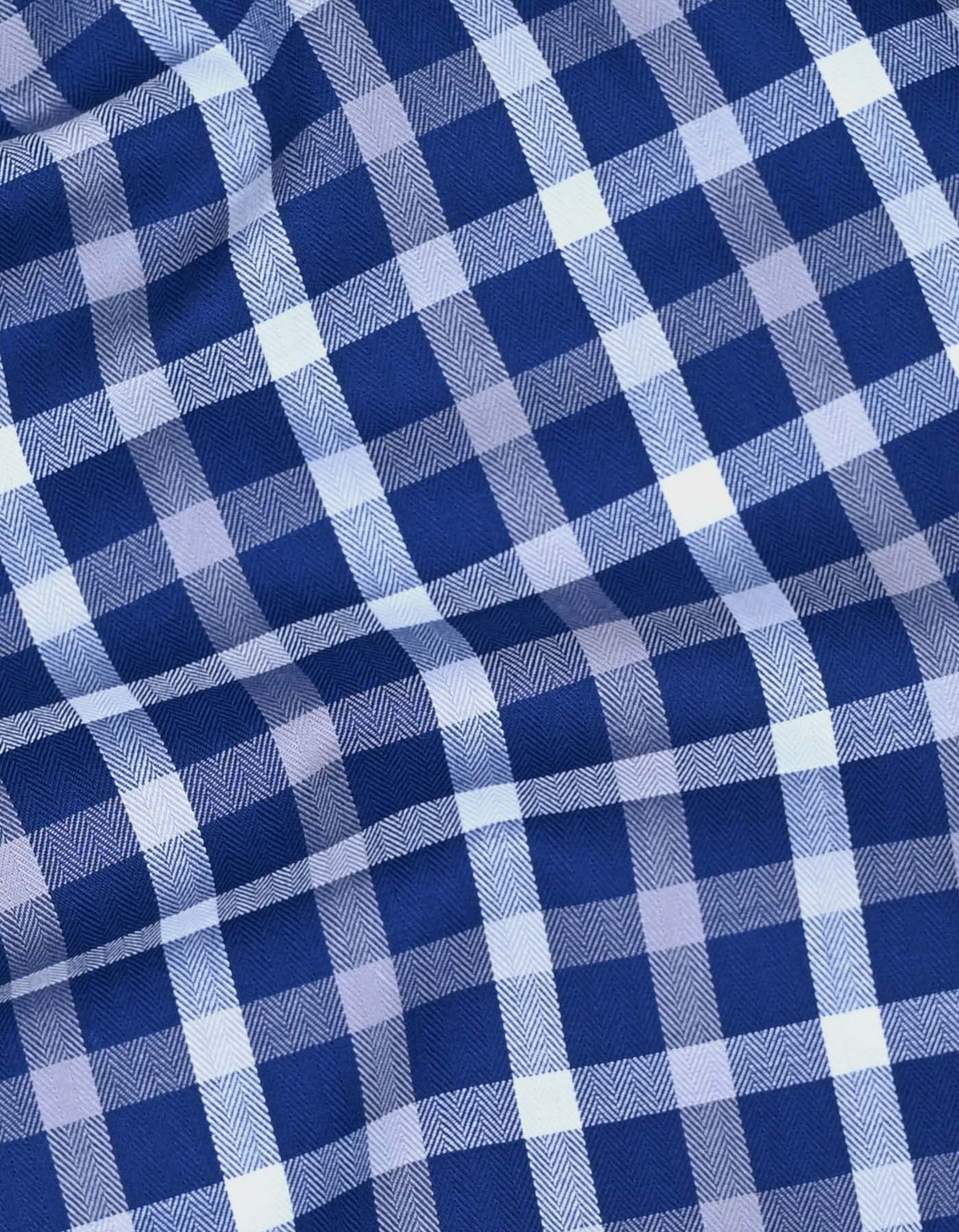 Check Navy Tailored Smart Fit Shirt FS2912SF-16
