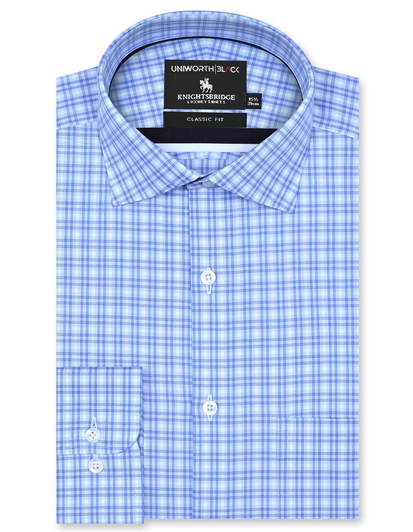 Check Sky Classic Fit Shirt FS2915RF-14.5