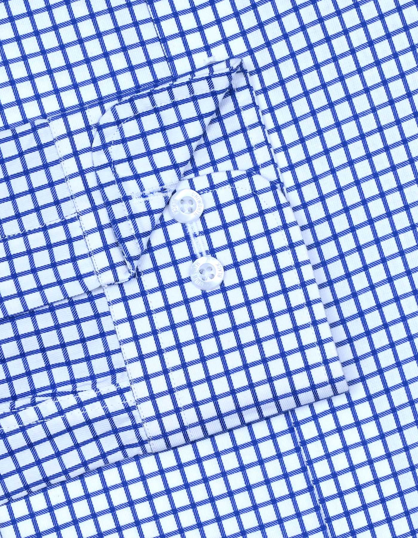 Check Royal Blue Tailored Smart Fit Shirt FS2916SF-15.5