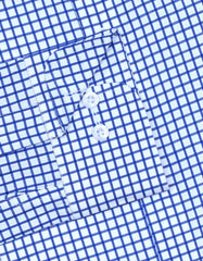 Check Royal Blue Tailored Smart Fit Shirt FS2916SF-15.5