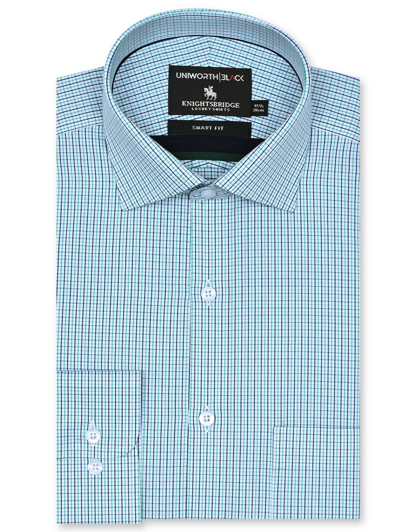 Check Green Tailored Smart Fit Shirt FS2917SF-14.5