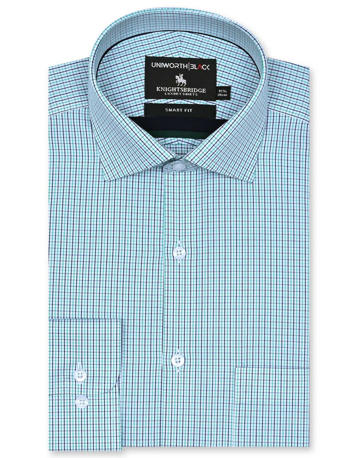Check Green Tailored Smart Fit Shirt FS2917SF-14.5