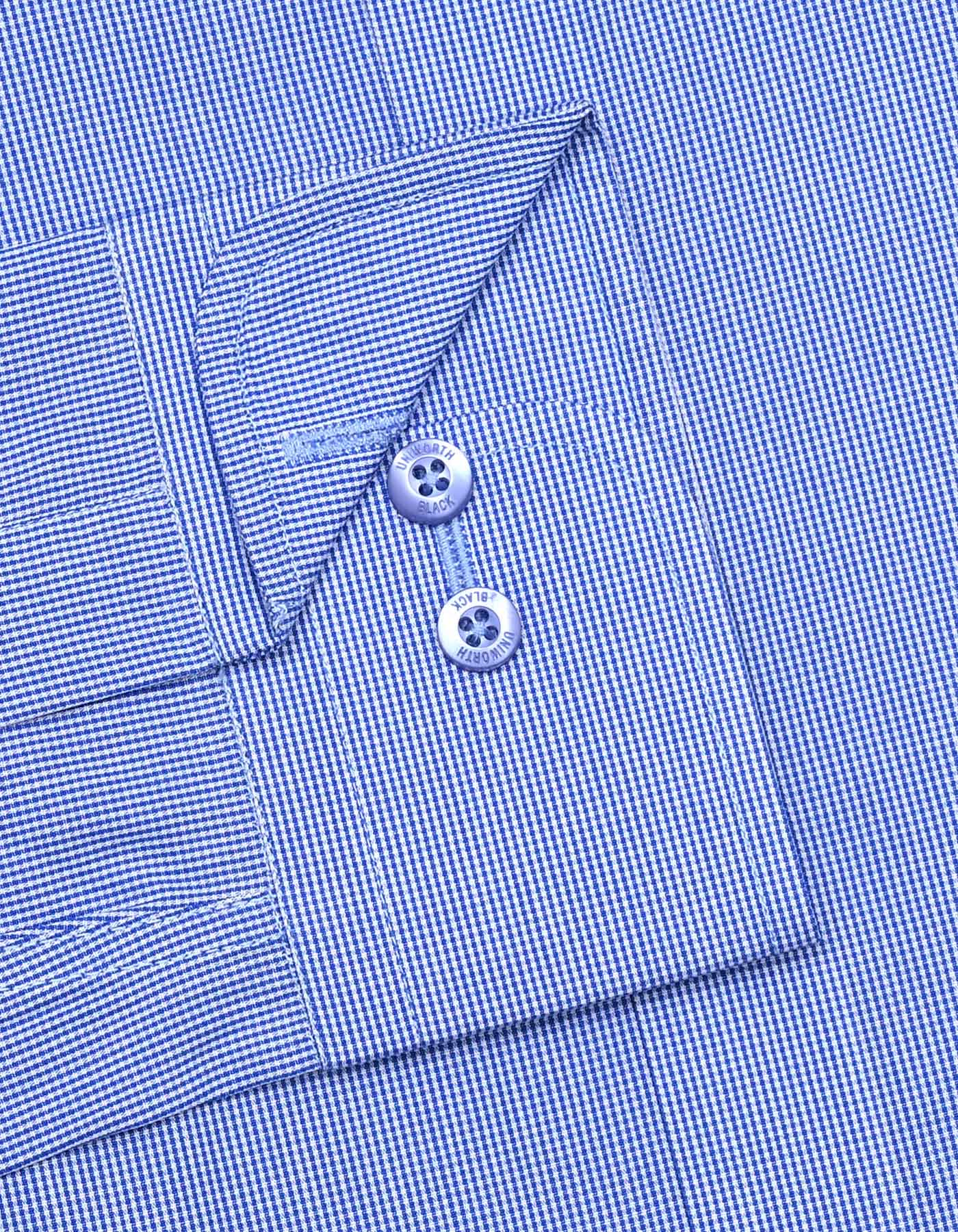 Check Royal Blue Tailored Smart Fit Shirt FS2918SF-15.5