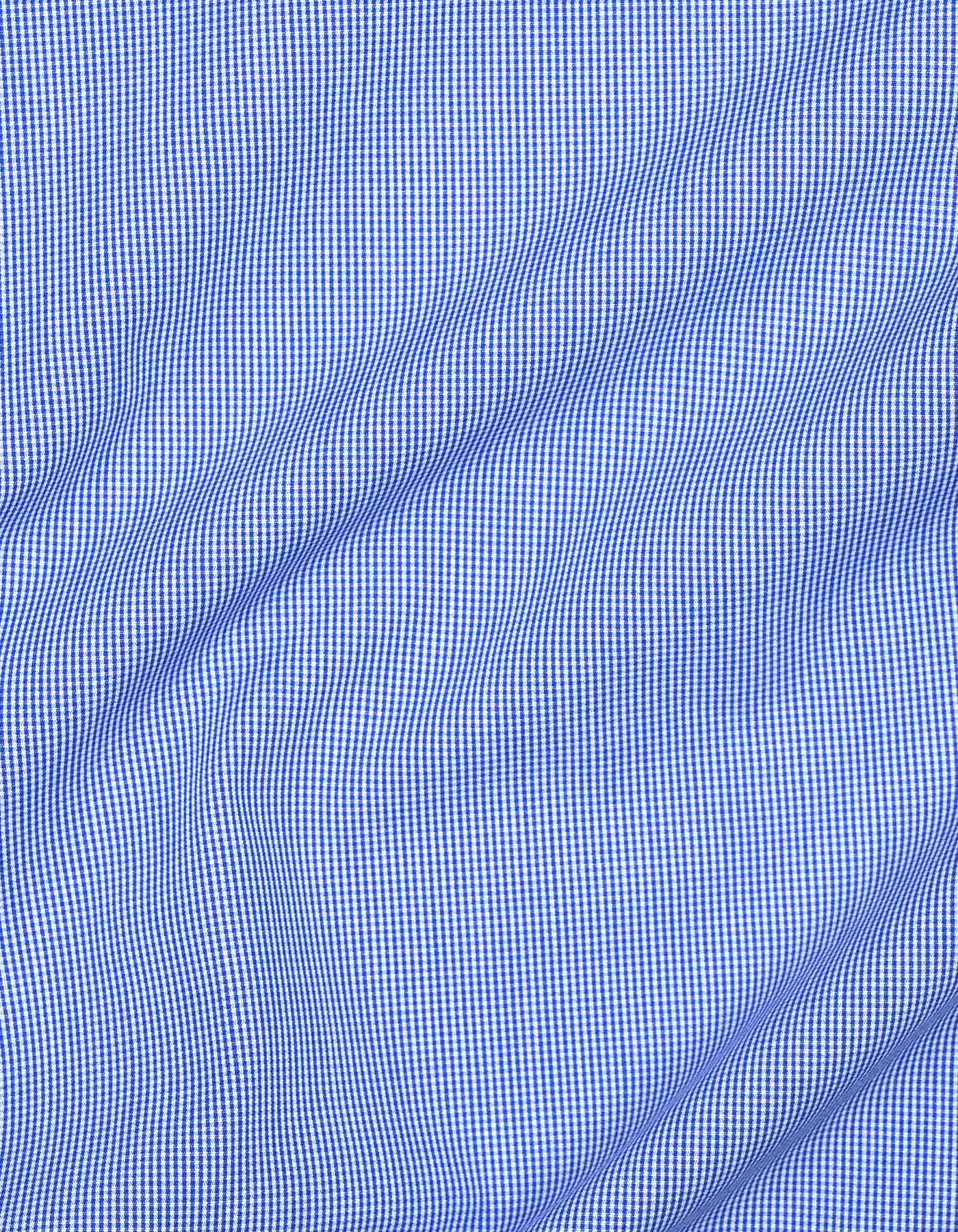 Check Royal Blue Tailored Smart Fit Shirt FS2918SF-16