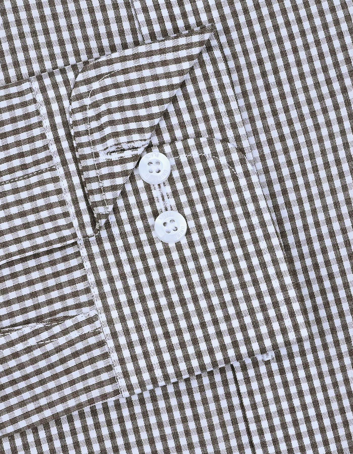 Check Brown Tailored Smart Fit Shirt FS2920SF-15.5