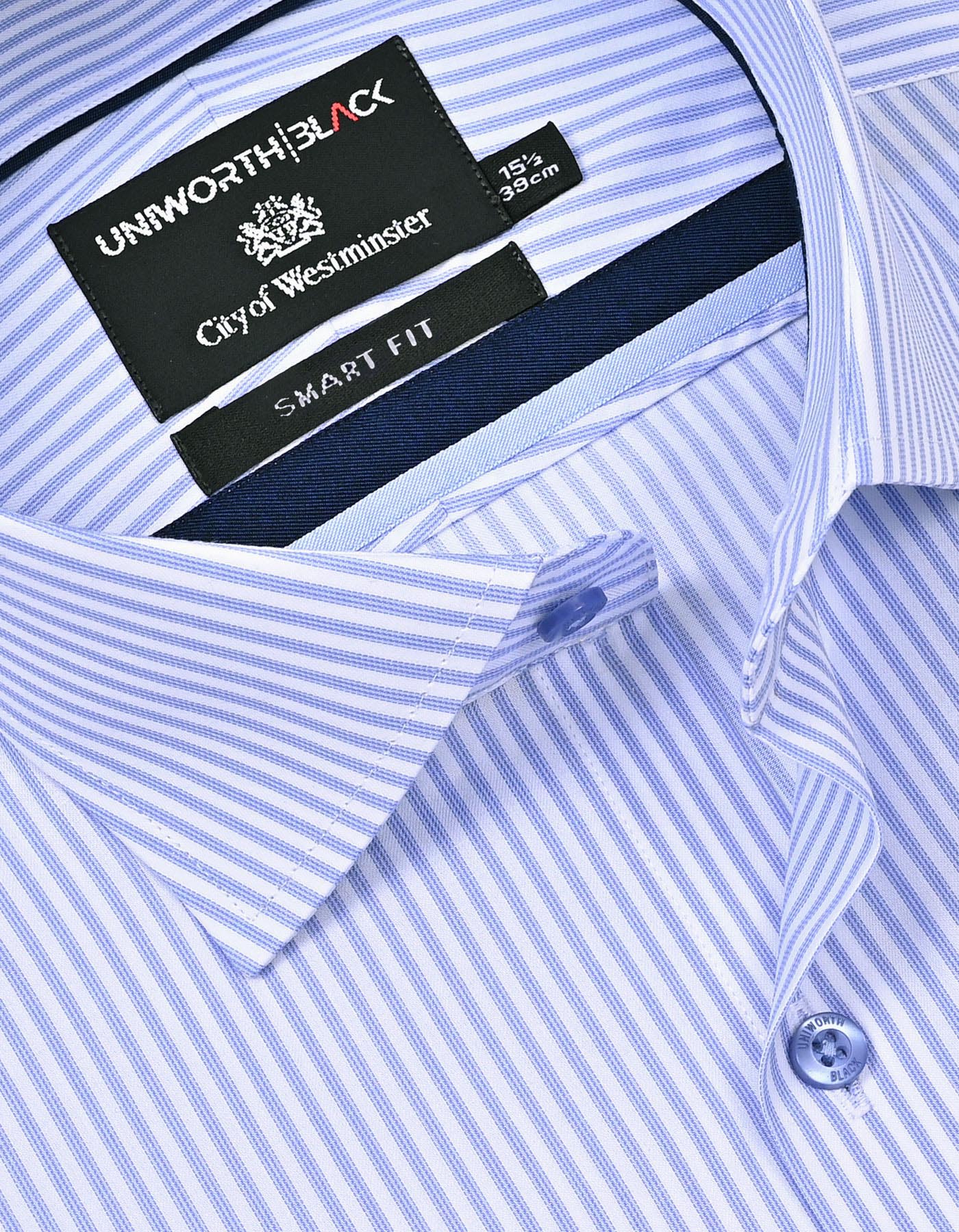 Stripe Blue Tailored Smart Fit Shirt FS2921-1SF-15