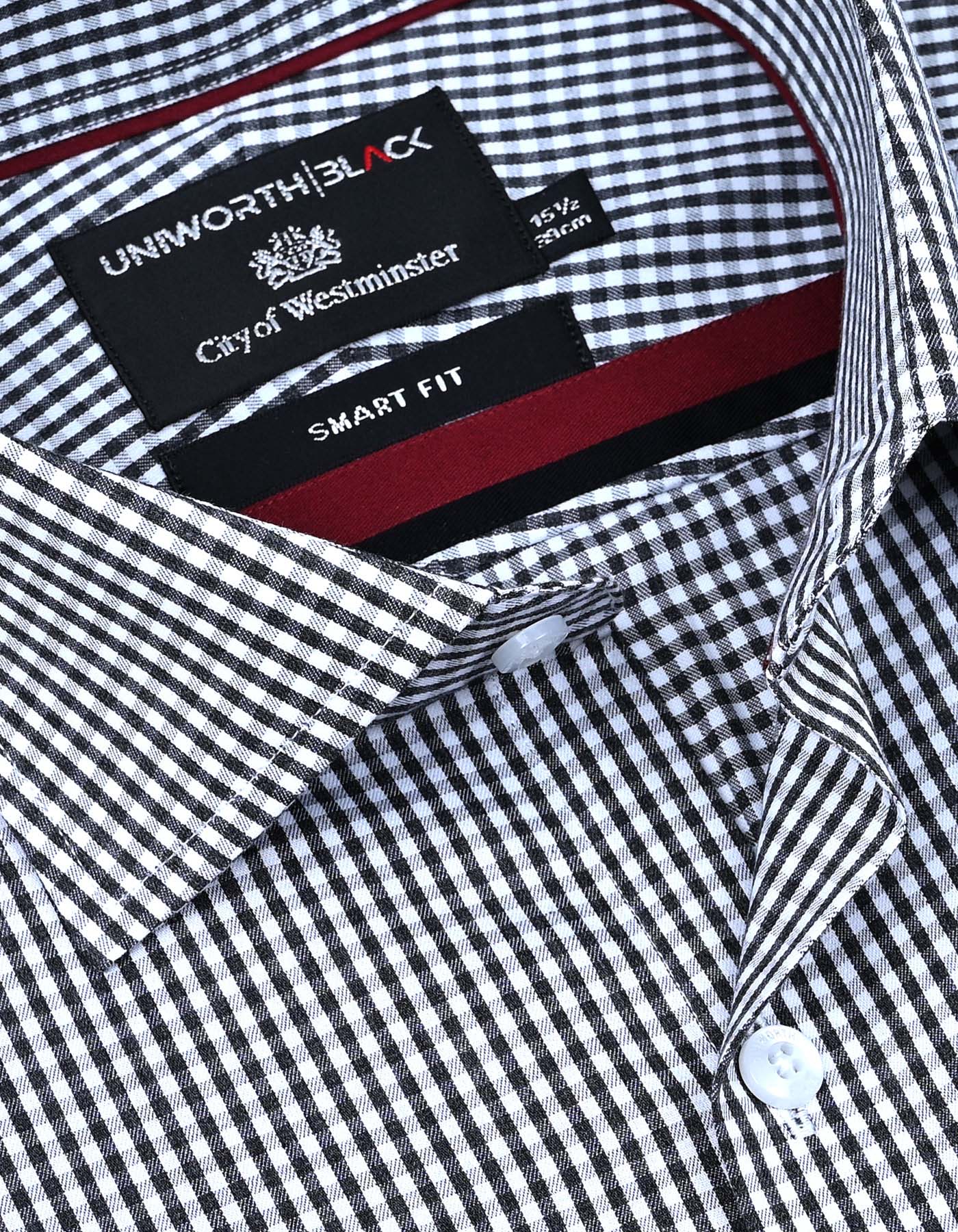 Check D Grey Tailored Smart Fit Shirt FS2922SF-15