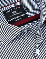 Check D Grey Tailored Smart Fit Shirt FS2922SF-15