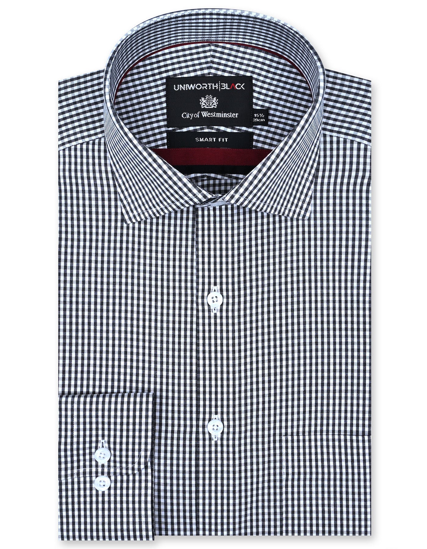 Check D Grey Tailored Smart Fit Shirt FS2922SF-14.5
