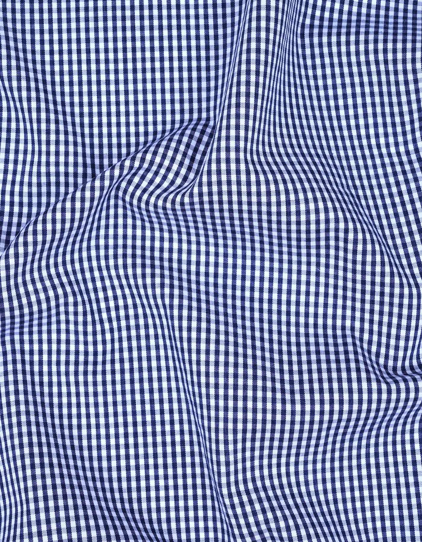 Check Navy Tailored Smart Fit Shirt FS2923SF-16