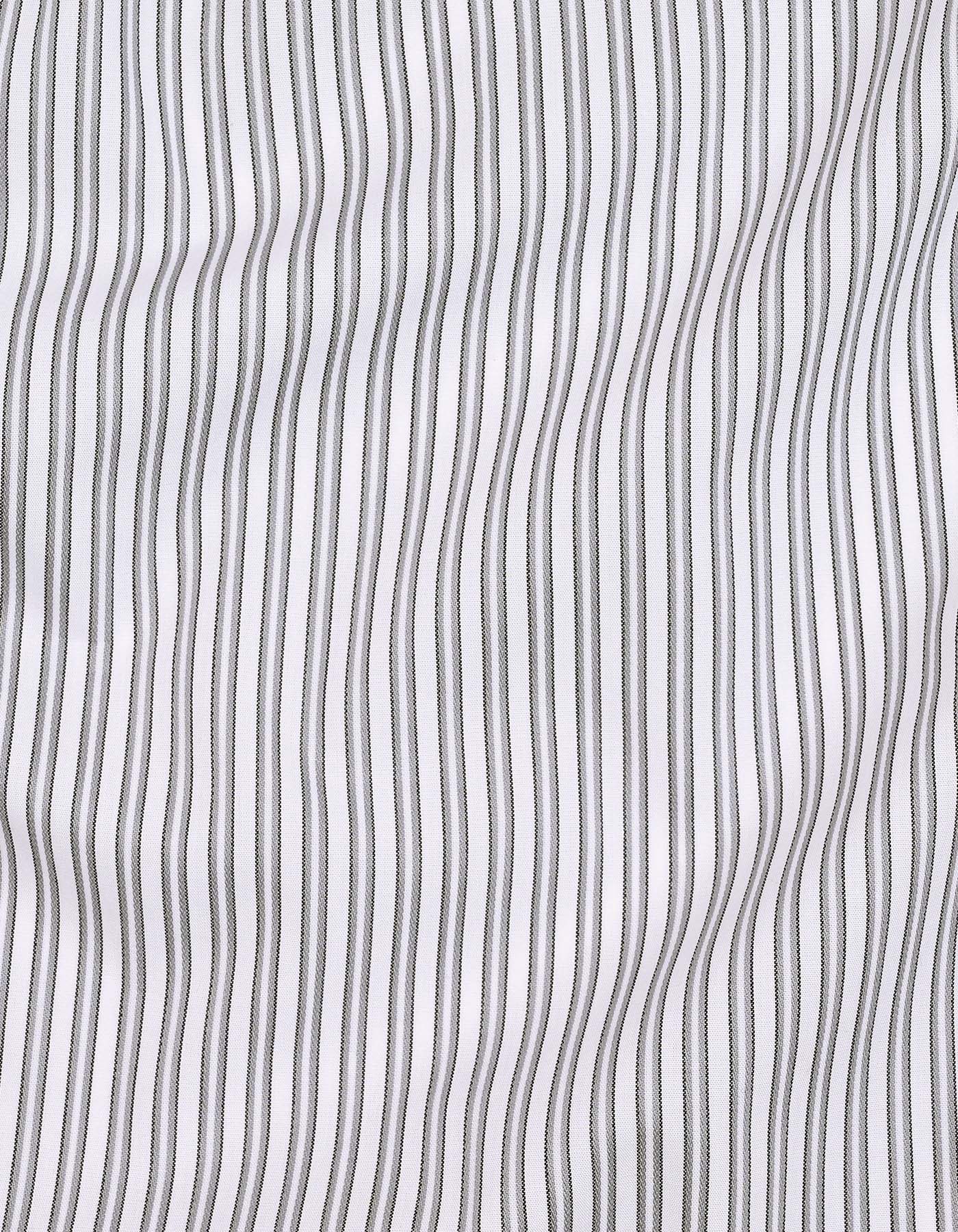 Stripe Grey Tailored Smart Fit Shirt FS2925-1SF-16