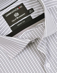 Stripe Grey Tailored Smart Fit Shirt FS2925-1SF-15