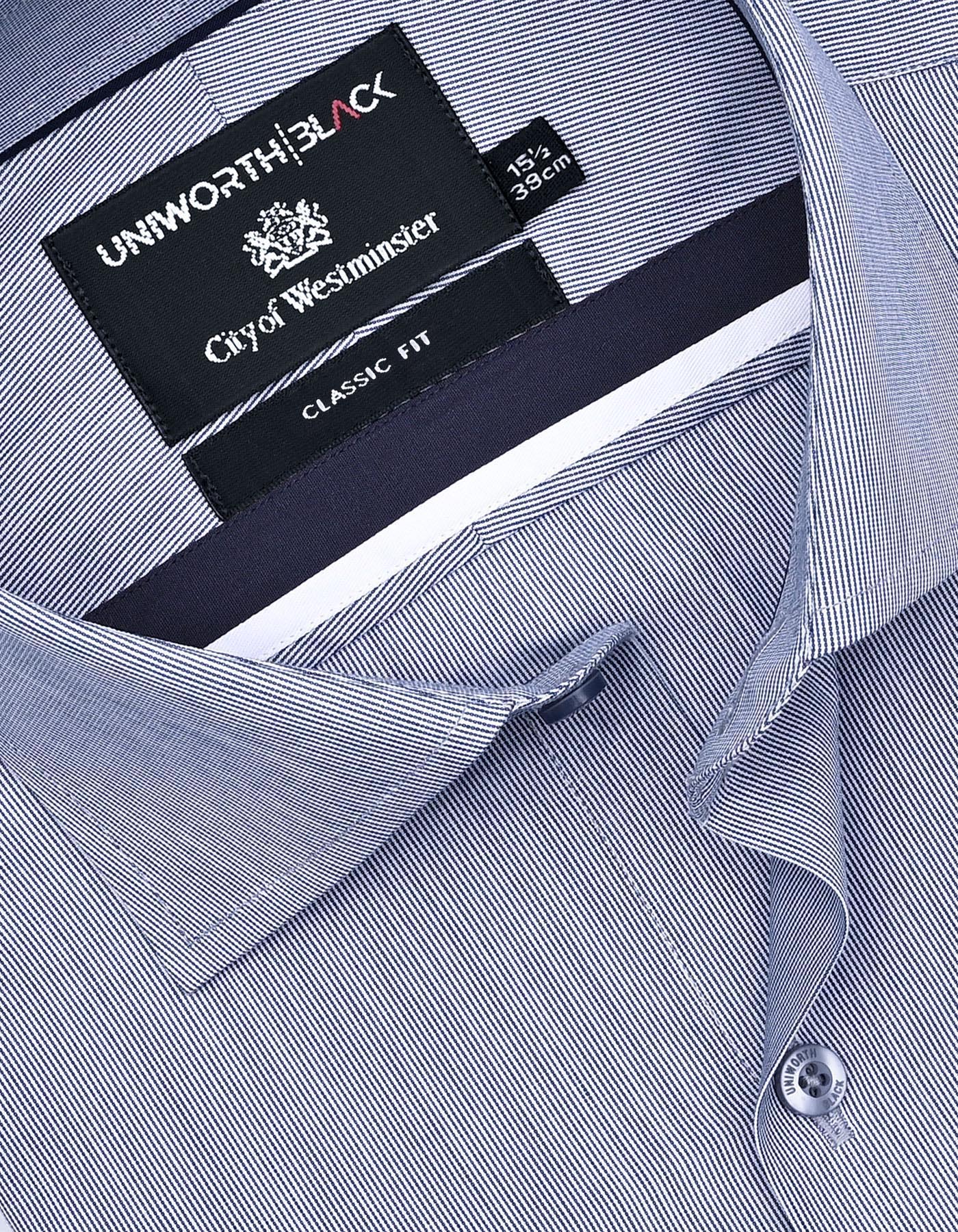 Stripe Navy Classic Fit Shirt FS2926-1RF-15