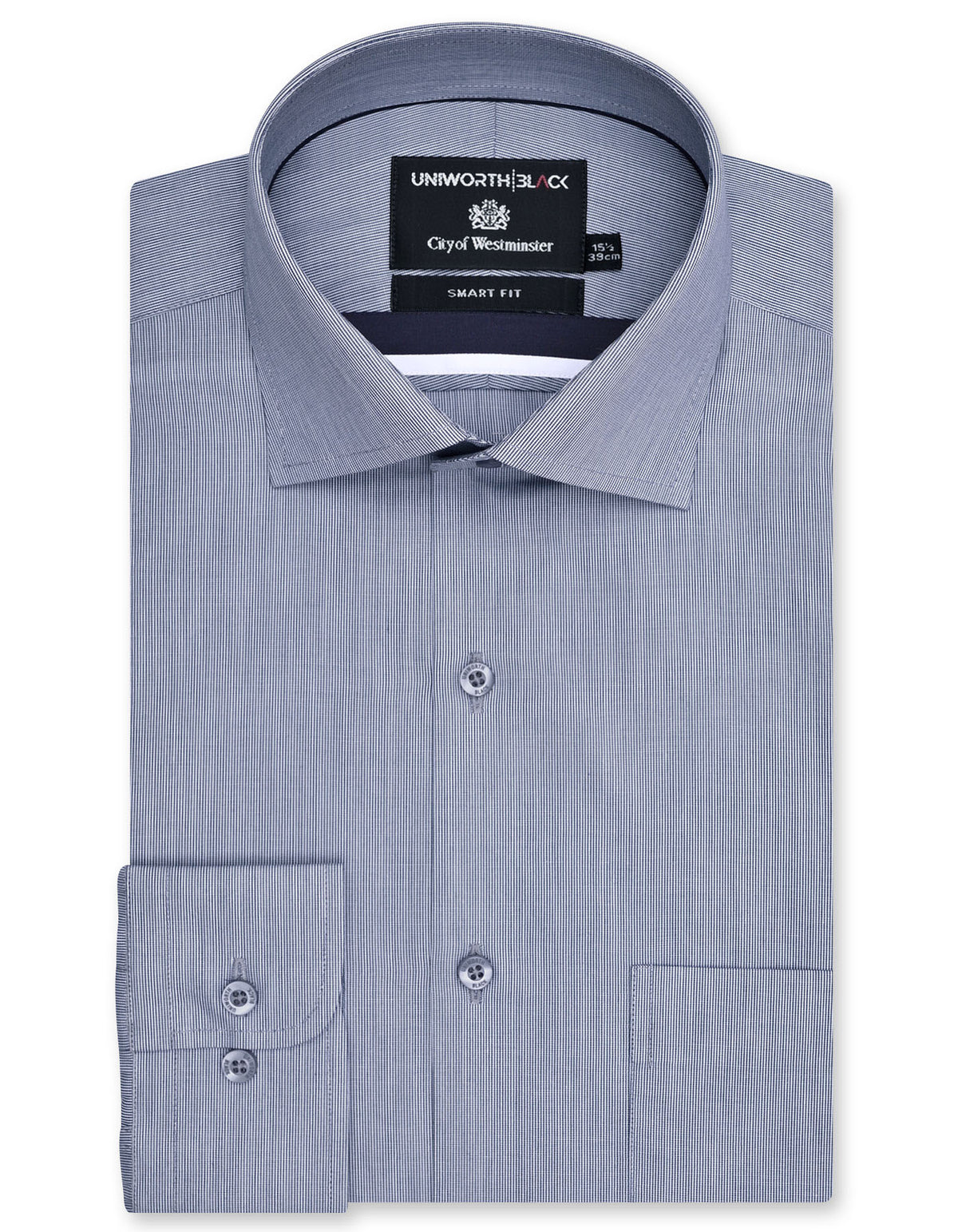 Stripe Navy Tailored Smart Fit Shirt FS2926-1SF-14.5