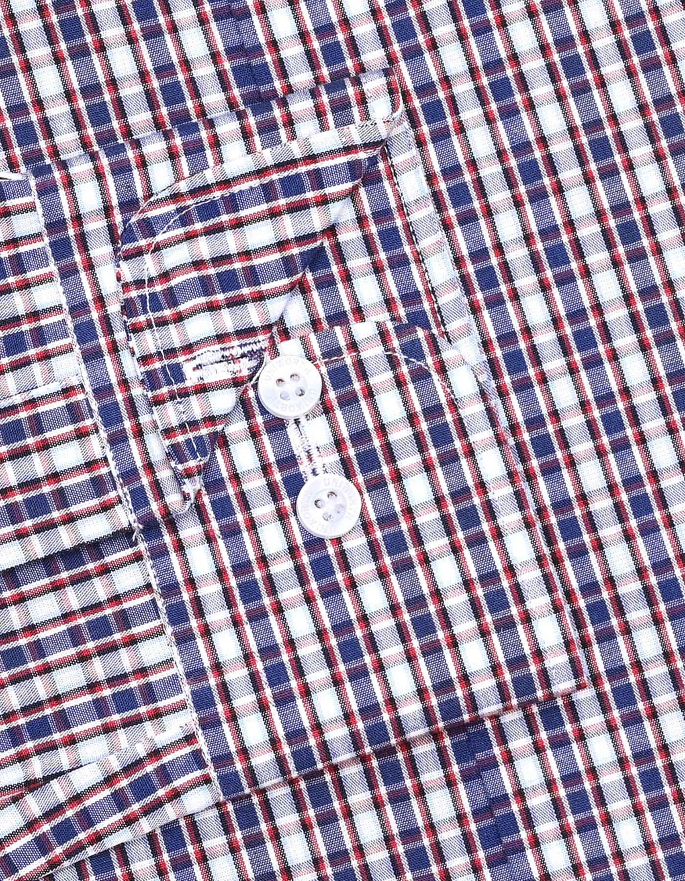 Check Navy Tailored Smart Fit Shirt FS2926SF-15.5