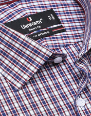 Check Navy Tailored Smart Fit Shirt FS2926SF-15