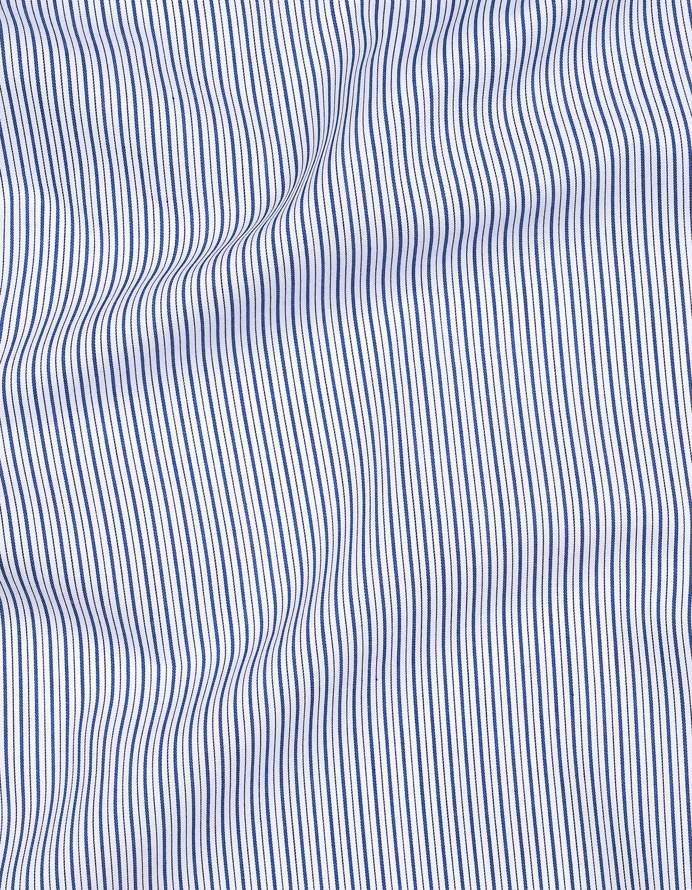 Stripe Royal Blue Tailored Smart Fit Shirt FS2927-1SF-16