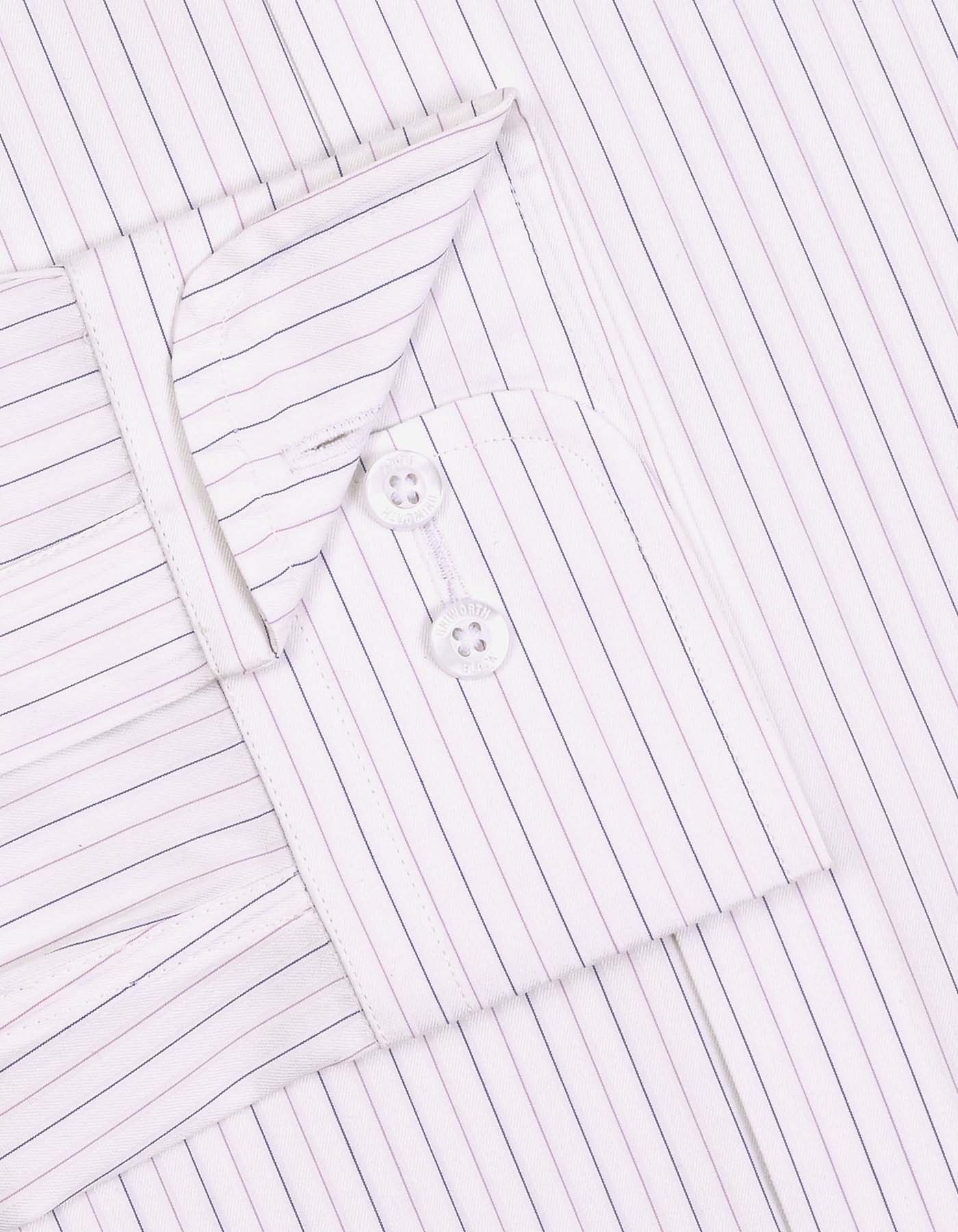 Stripe Mauve Classic Fit Shirt FS2928-1RF-15.5