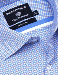 Check Blue Classic Fit Shirt FS2928RF-15