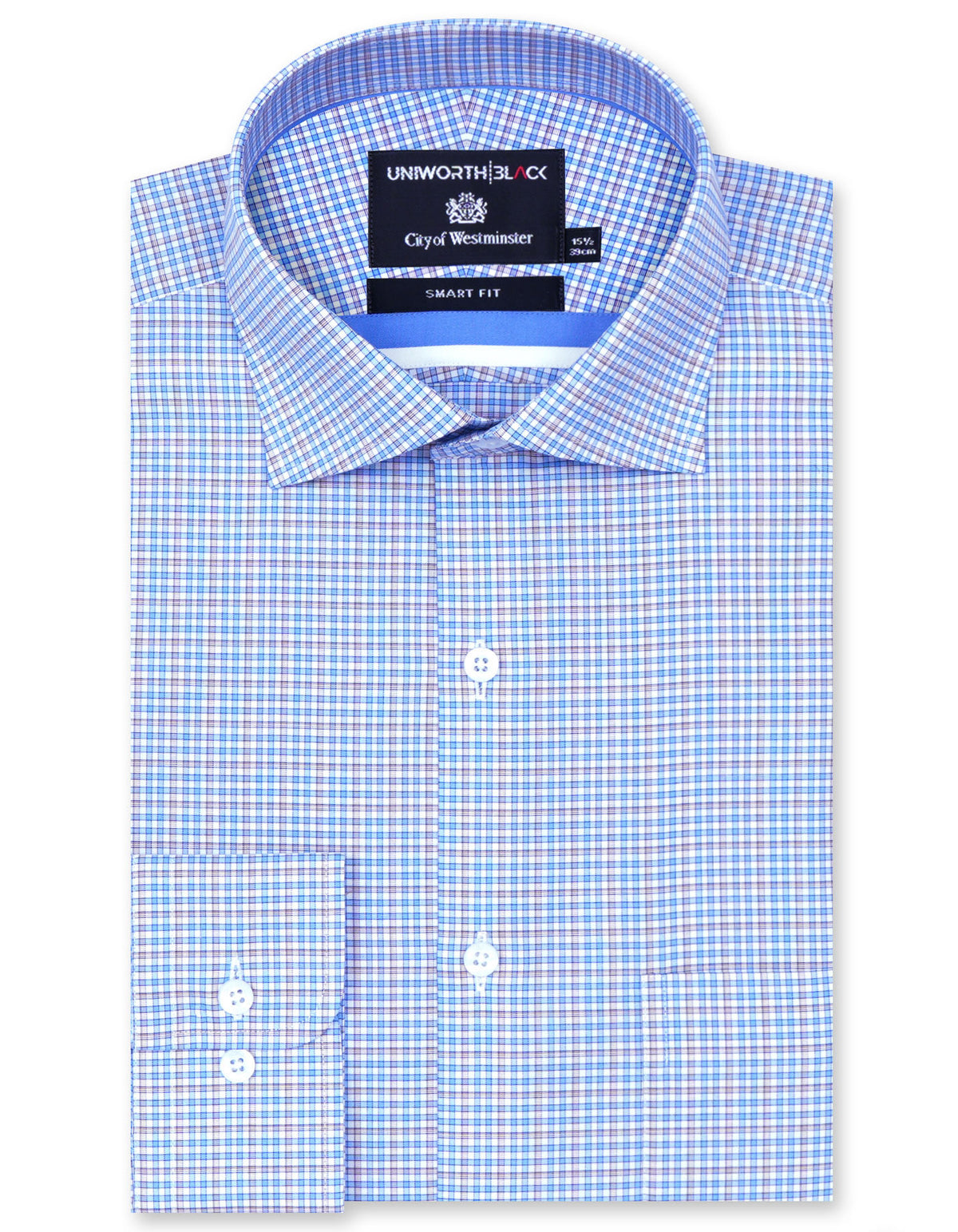 Check Blue Smart Fit Shirt FS2928SF-14.5